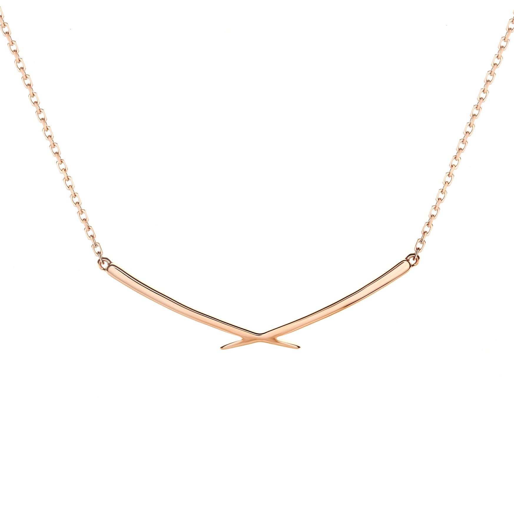 Edith Gold Necklace Rosegold (G2402090027)