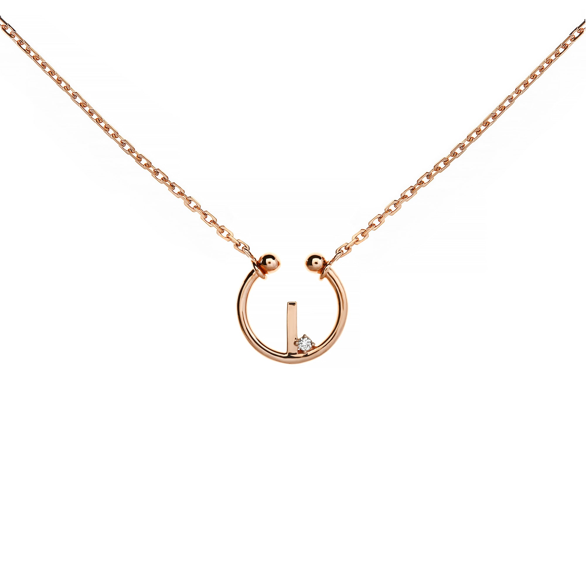 I Alphabeth Diamond Necklace (P2405290033)