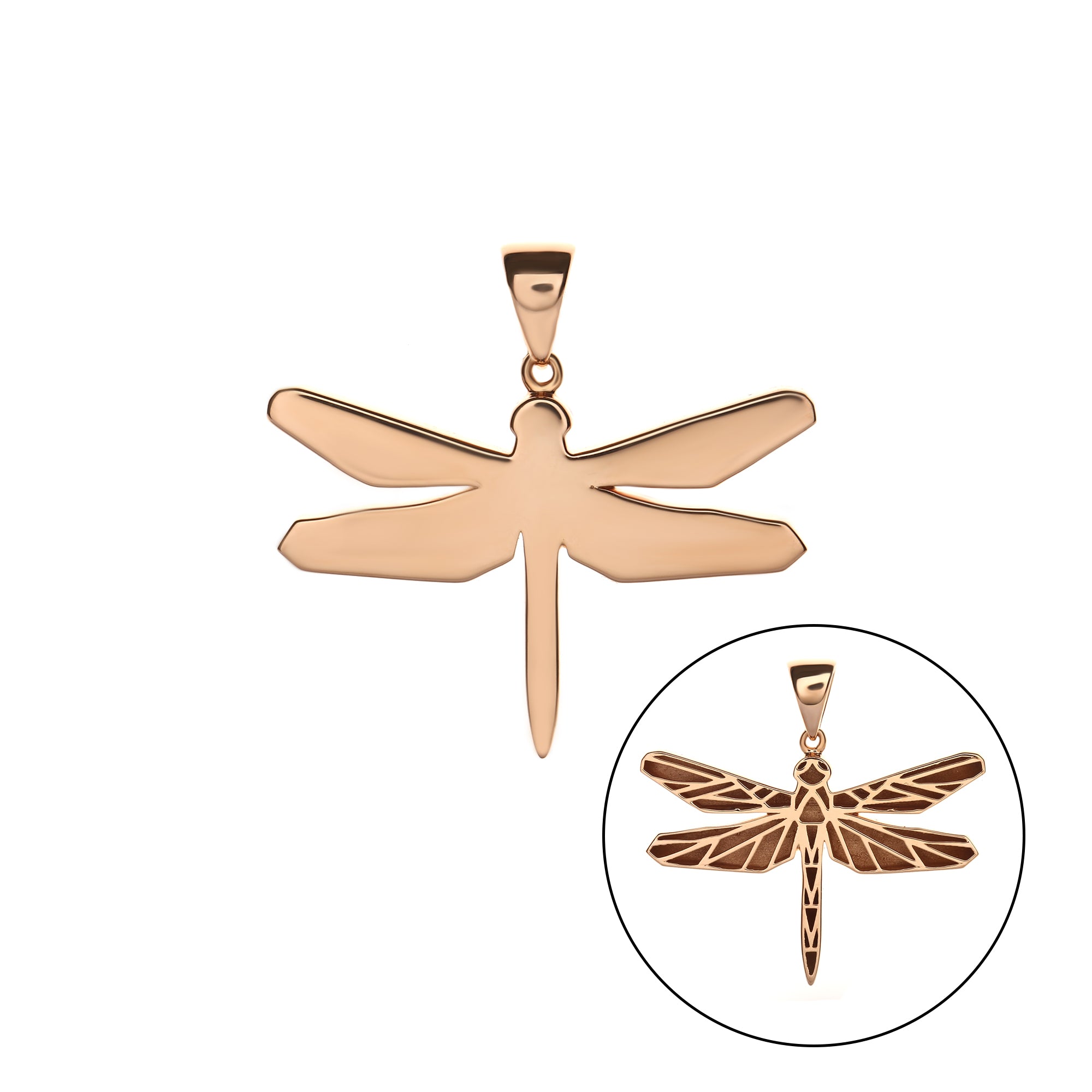 Dragon Fly Gold Pendant Rosegold (G2403050004)