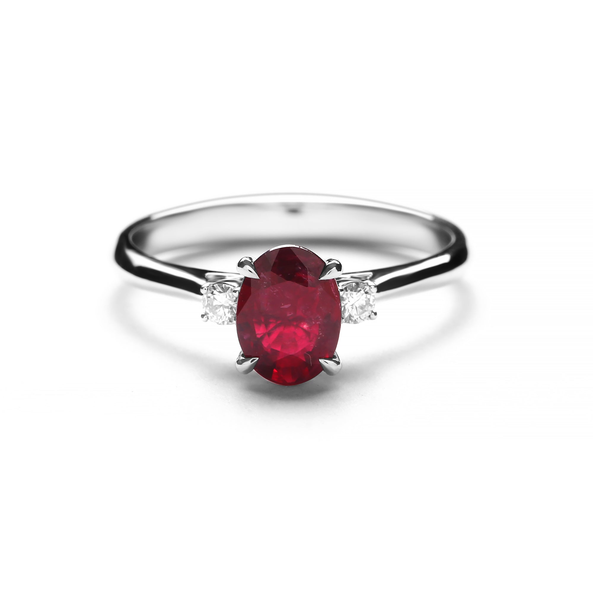 Meila Diamond Ring With Ruby (P2303170022)