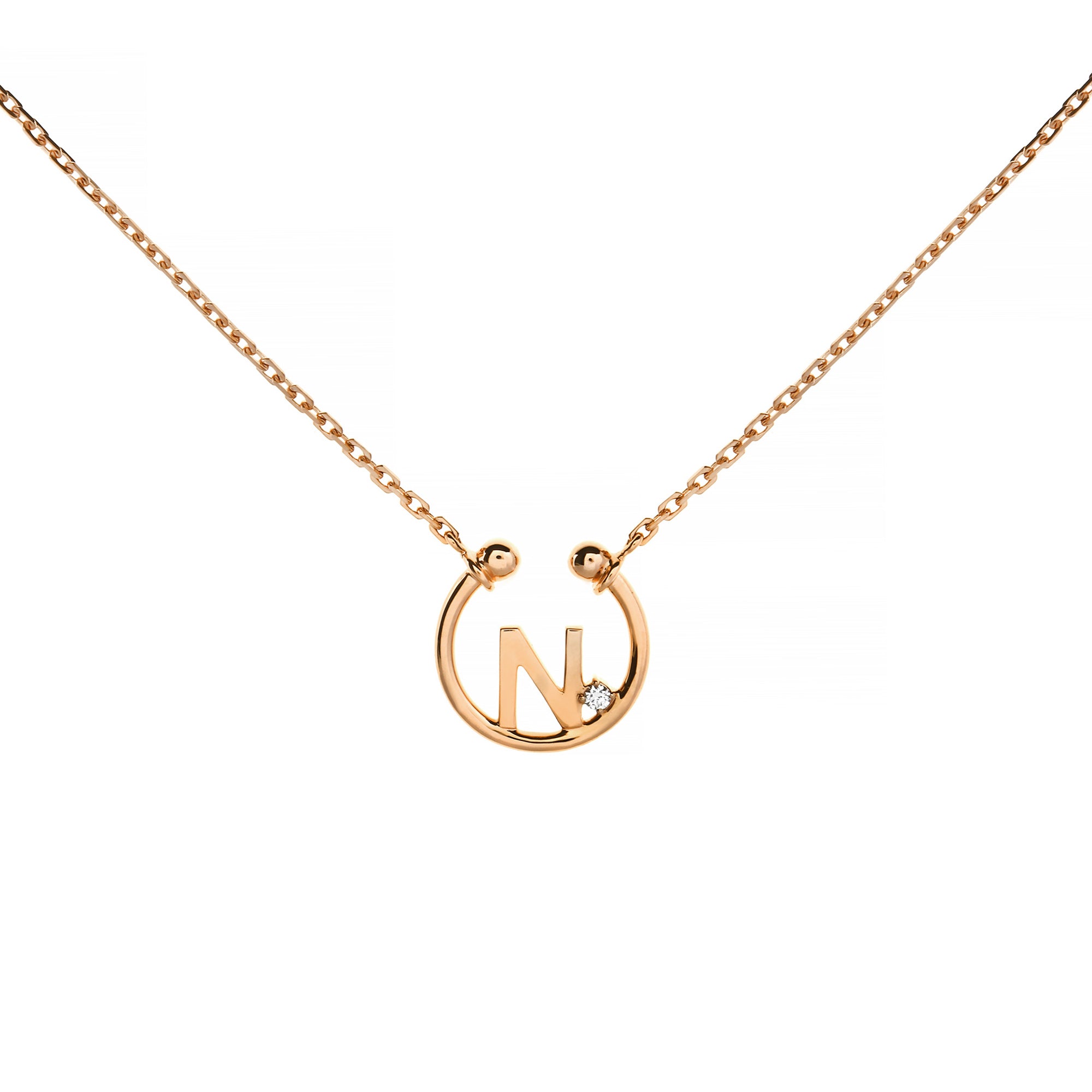 N Alphabeth Diamond Necklace (P2405310005)
