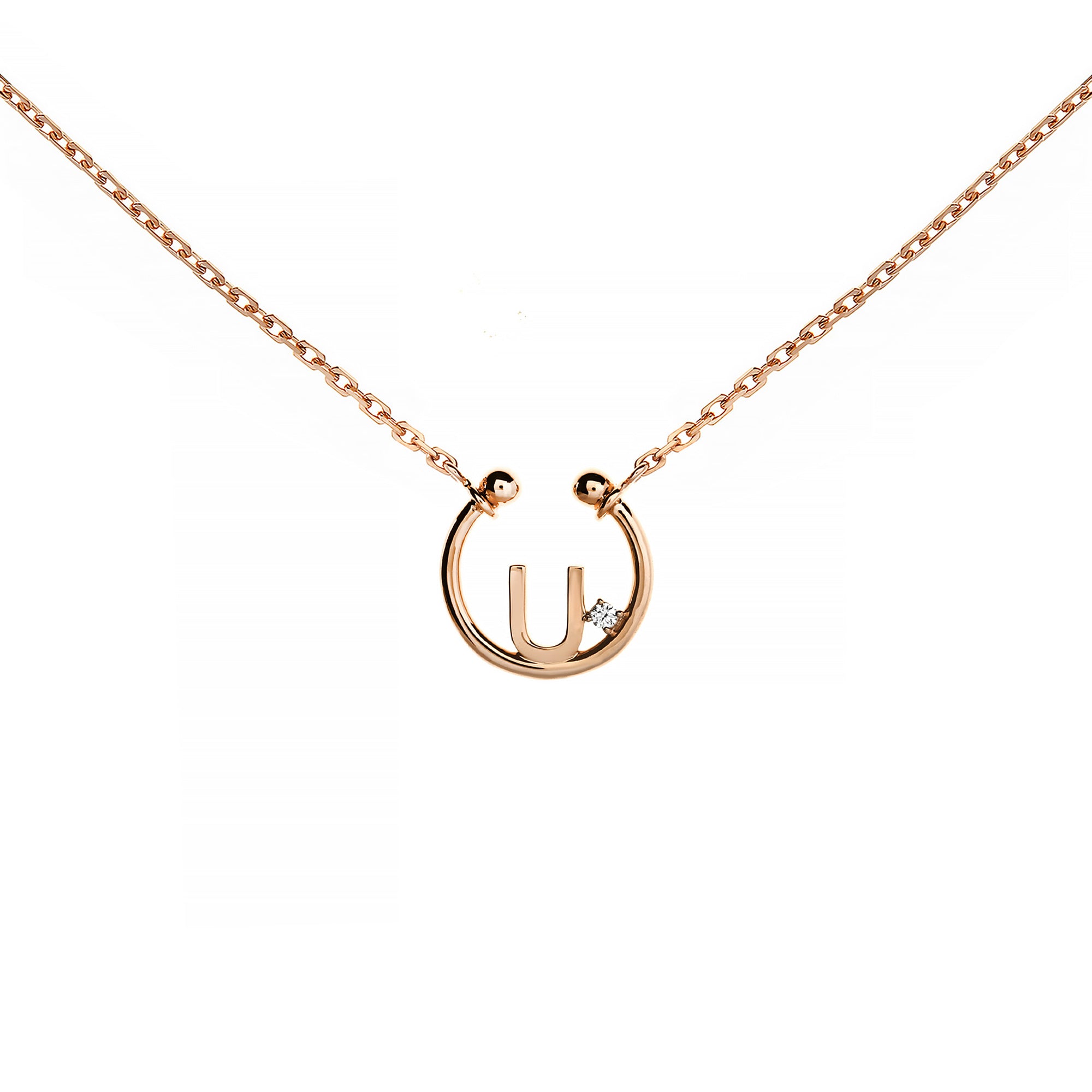 U Alphabeth Diamond Necklace (P2405290032)
