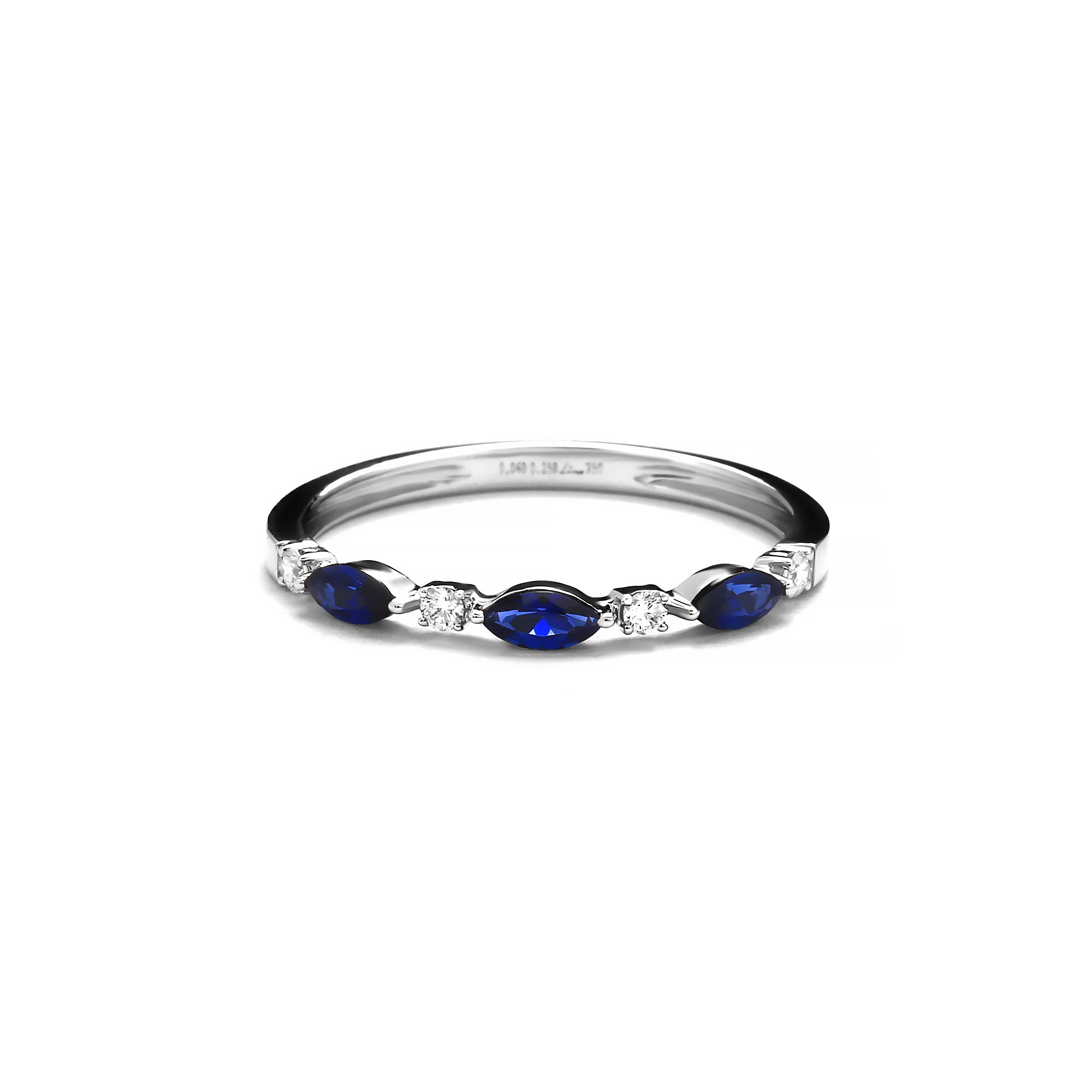 Zeni Diamond Ring With Blue Sapphire (P2411180014)