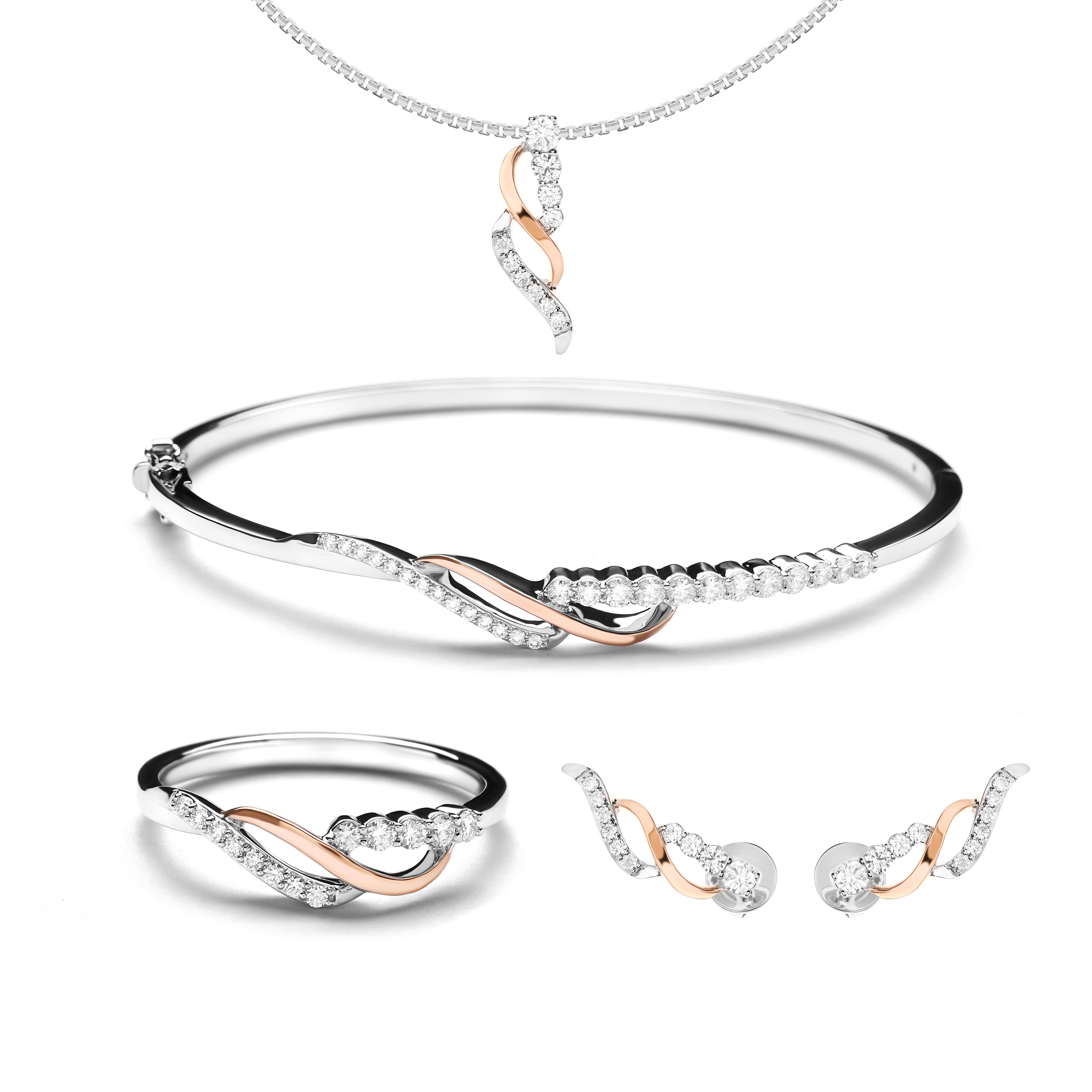 Laurissa Set Diamond (Red Wine)