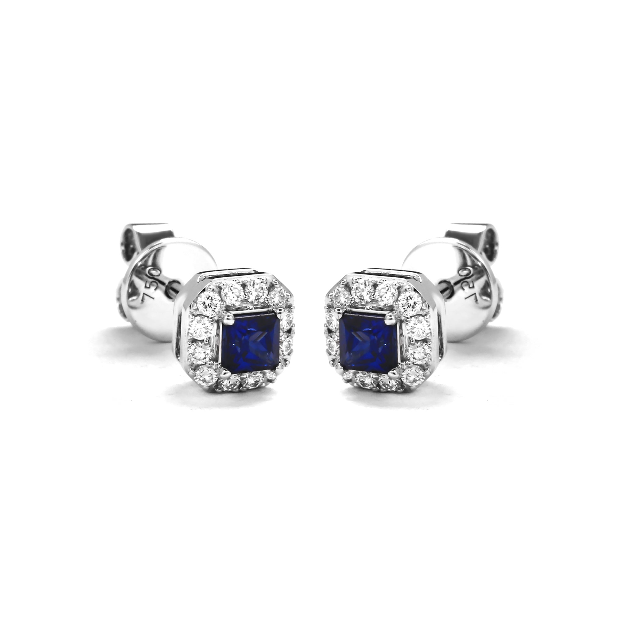 Aquilina Diamond Earring With Blue Sapphire (P2411250127)