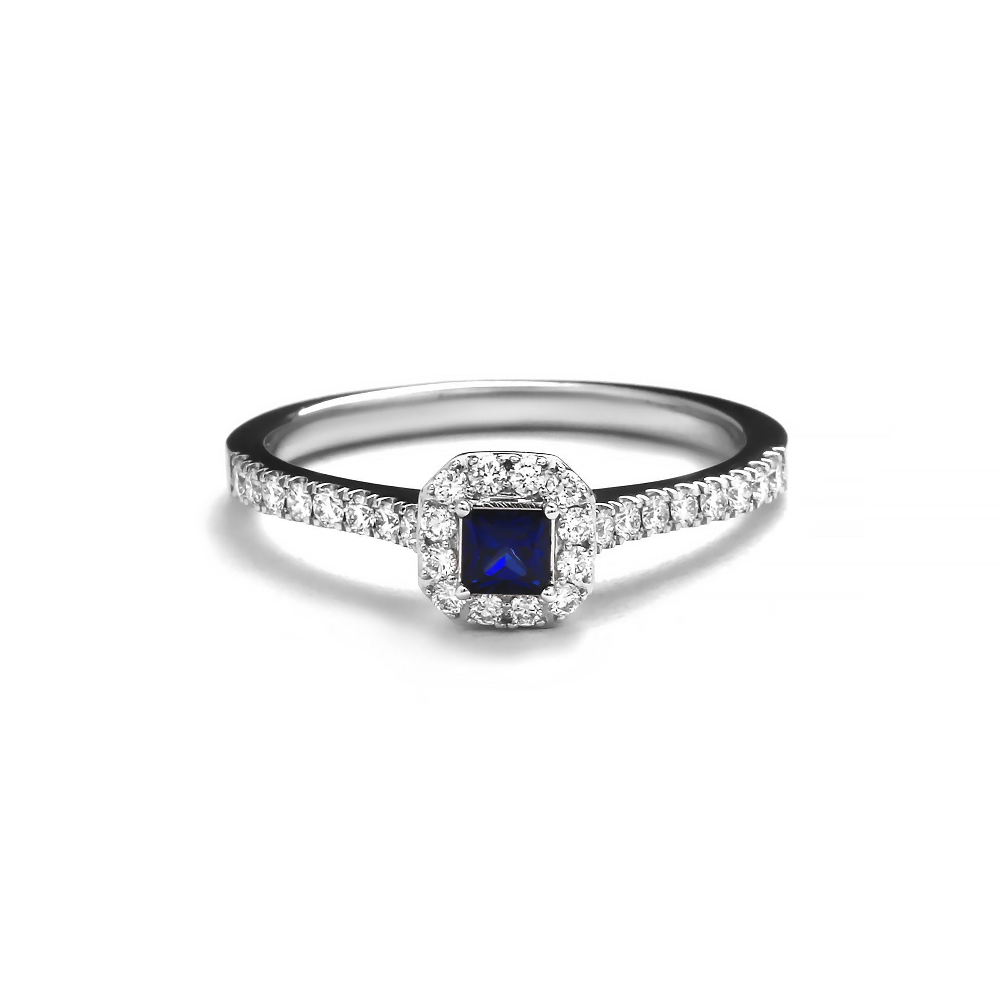 Aquilina Diamond Ring With Blue Sapphire (P2411220013)