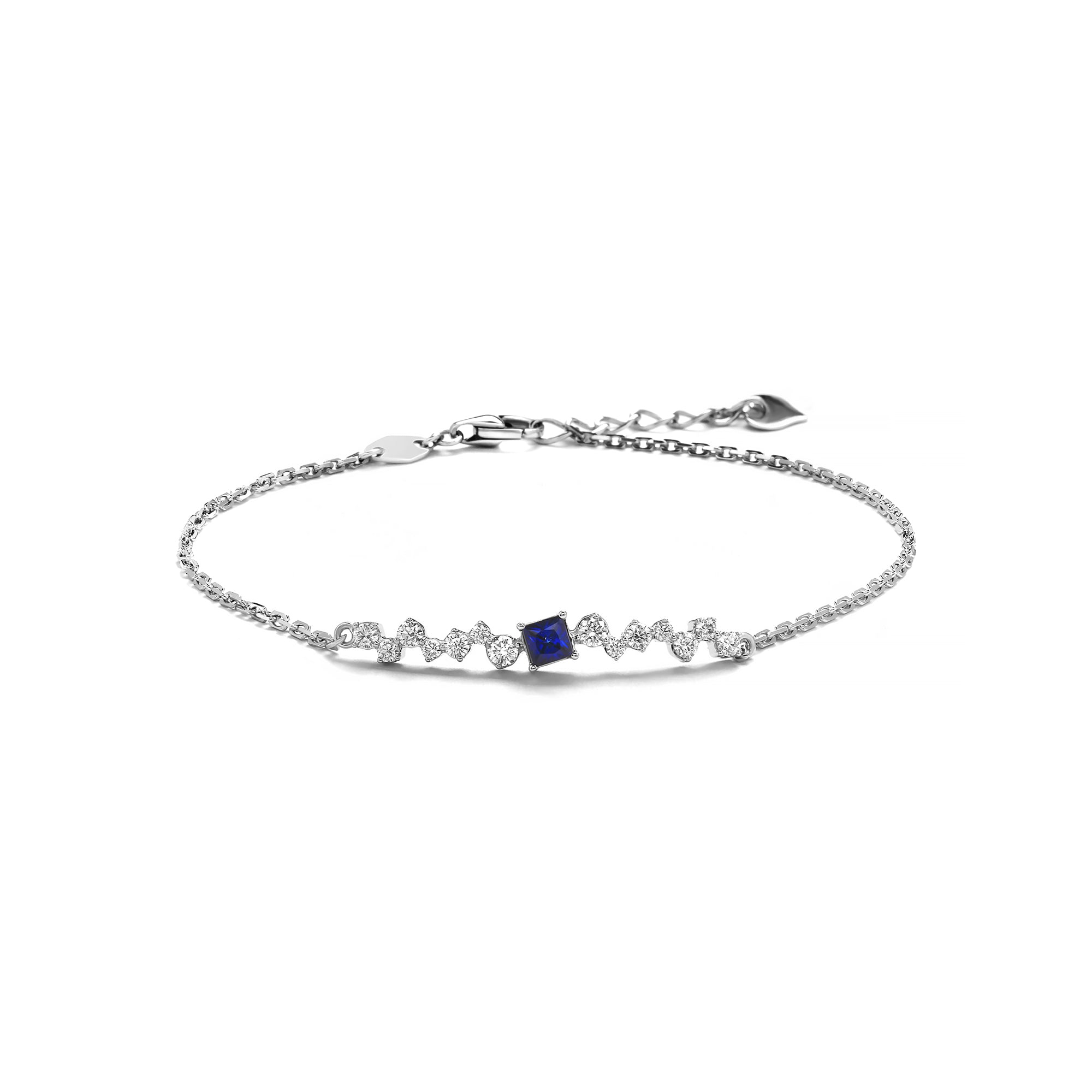 Bluefin Diamond Bracelet With Blue Sapphire (P2411180012)