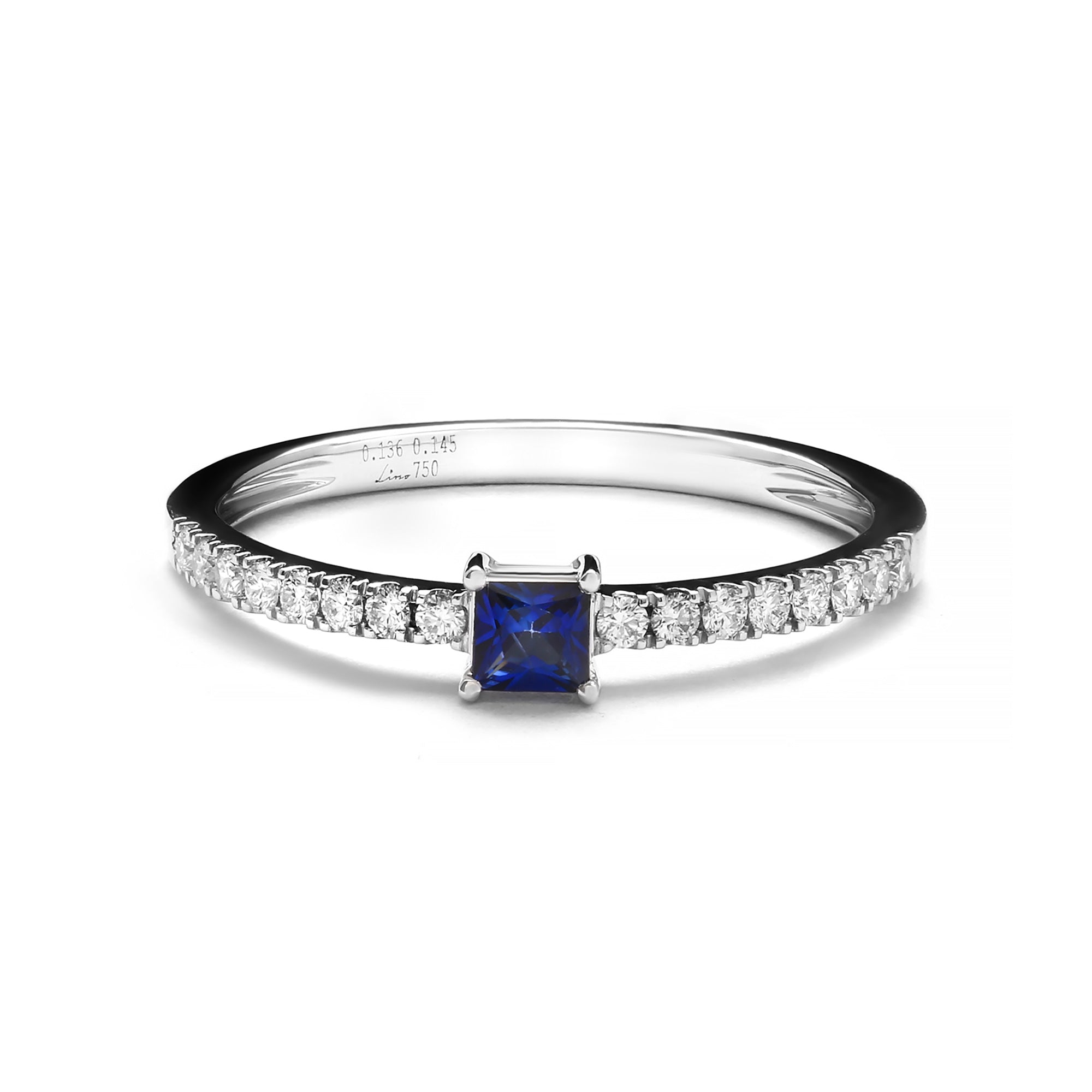Breeze Diamond Ring With Blue Sapphire (P2502010004)
