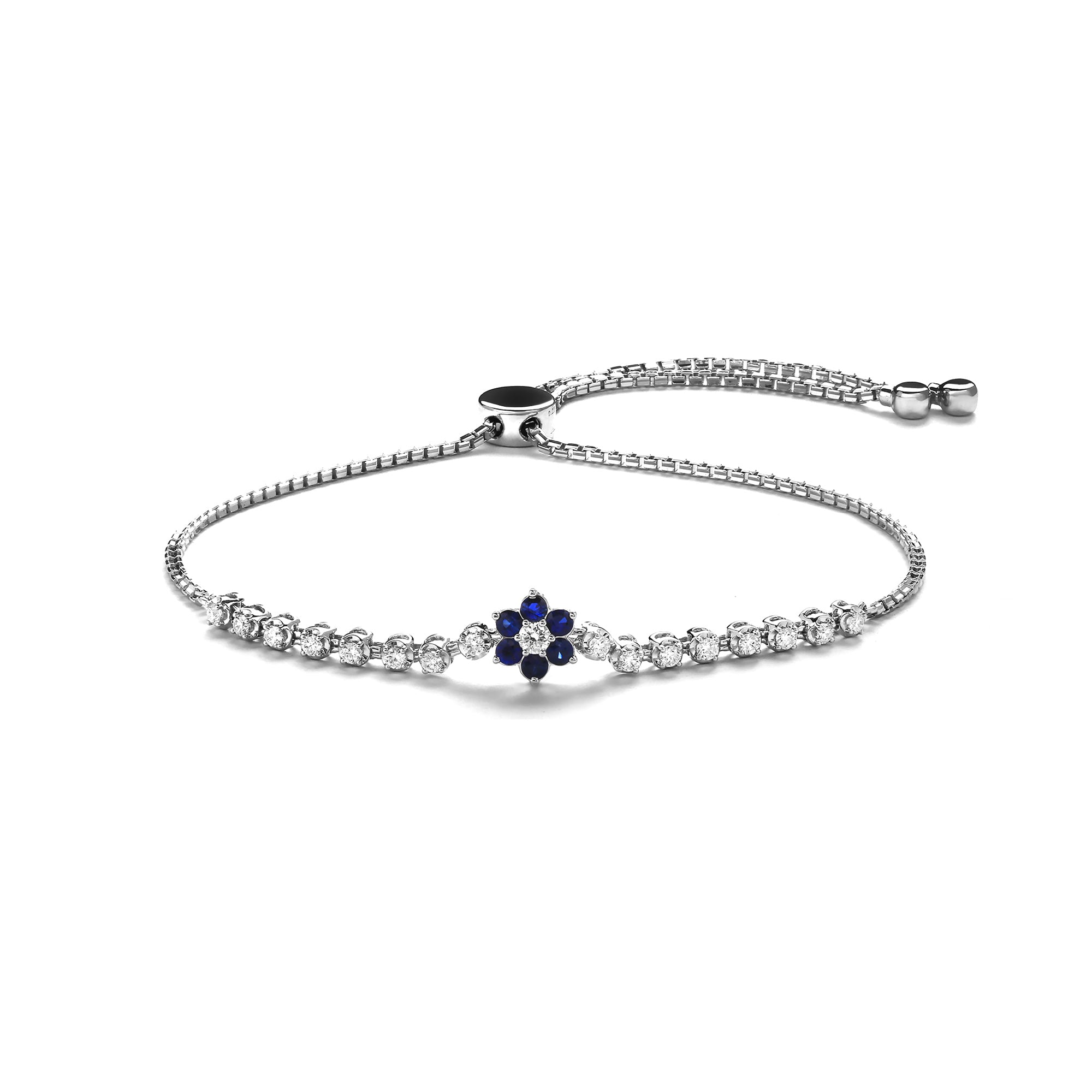 Coast Diamond Bracelet With Blue Sapphire (D2411250004)