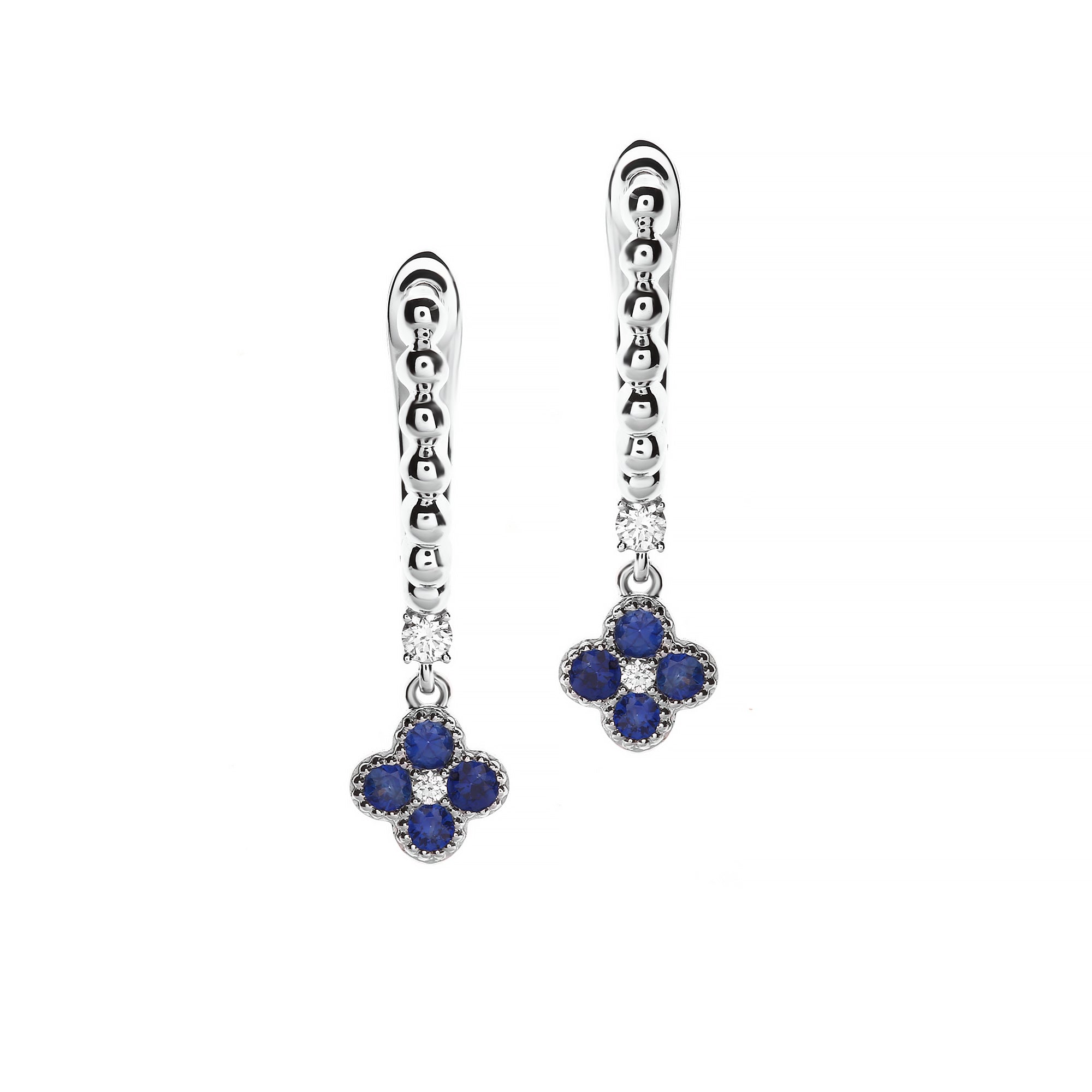 Epsie Diamond Earring With Blue Sapphire (P2401040051)