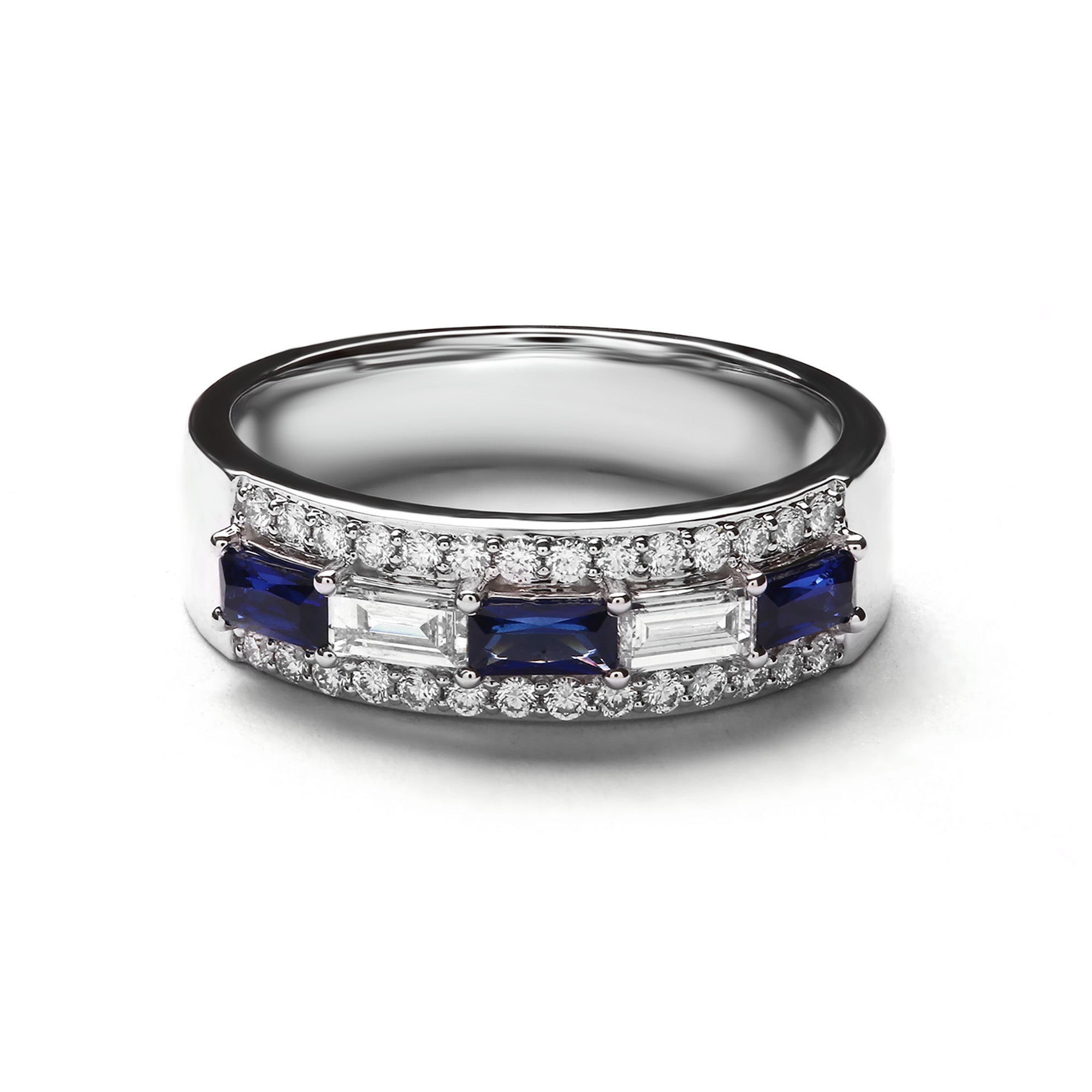 Ethelyn Diamond Ring With Blue Sapphire (P2312200007)
