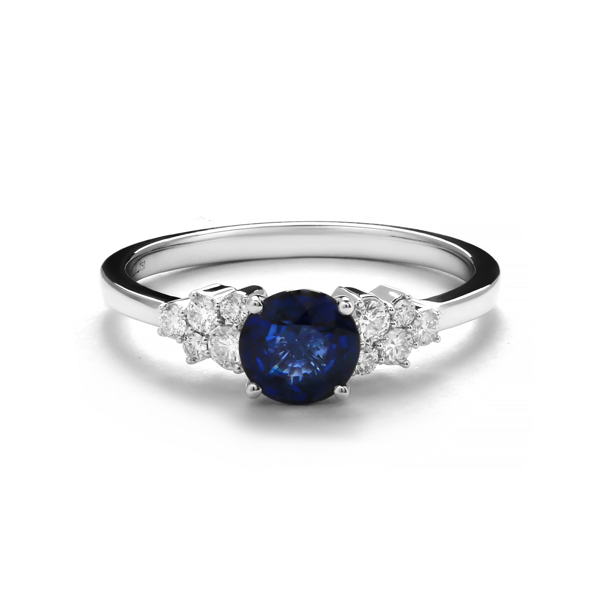 Halcyon Diamond Ring With Blue Sapphire (D2409200003)