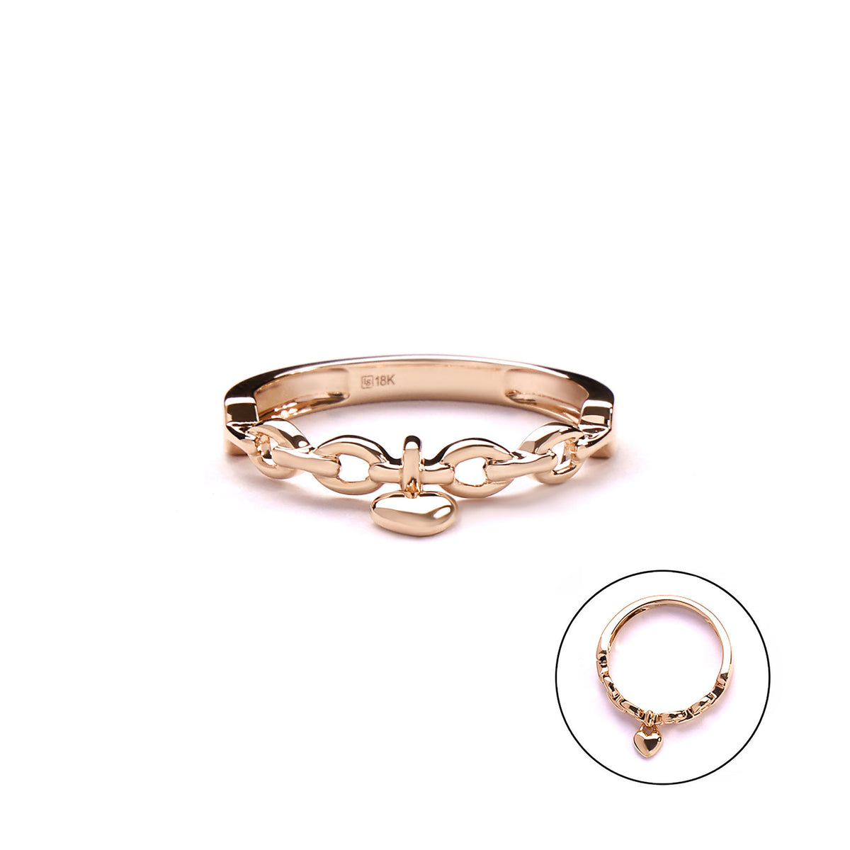 Heart Hanging Gold Ring (G2605080044)
