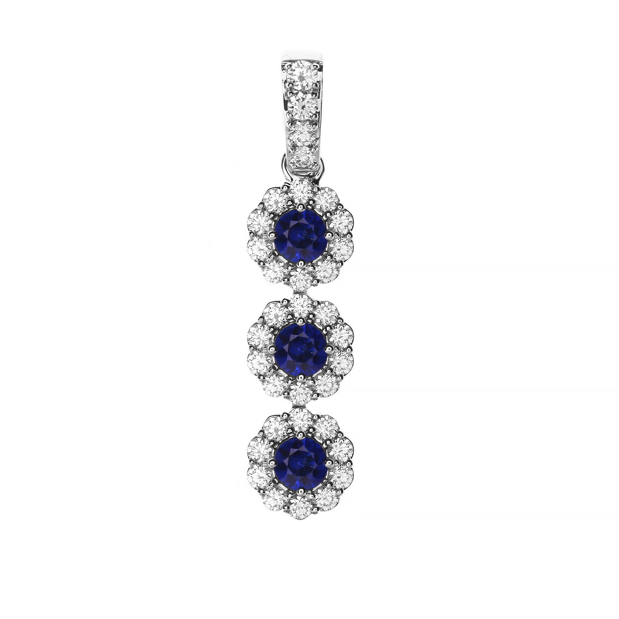Ondina Diamond Pendant With Blue Sapphire (P2312120036)