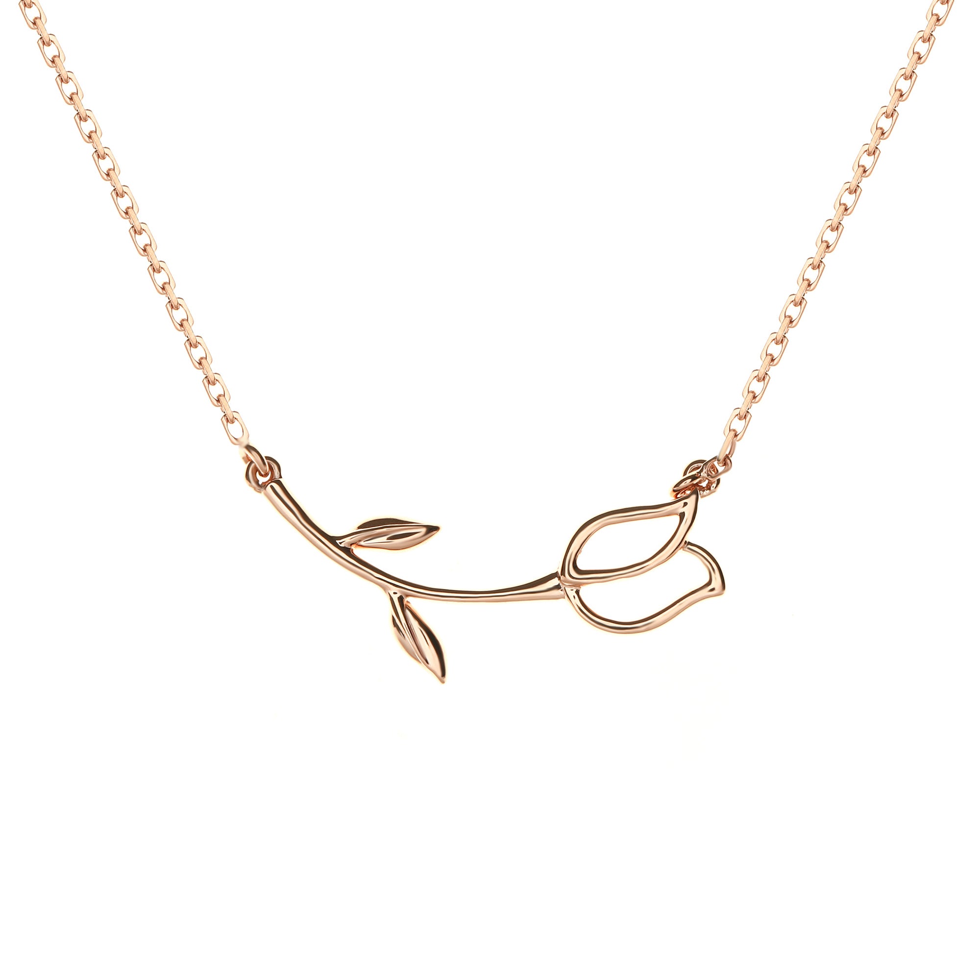 Roselia Gold Necklace Rosegold (G2402190247)