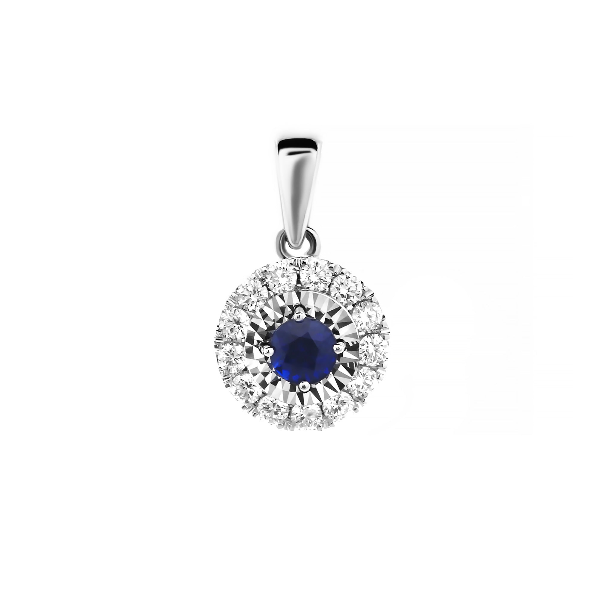 Sky Diamond Pendant With Blue Sapphire (D2412120001)