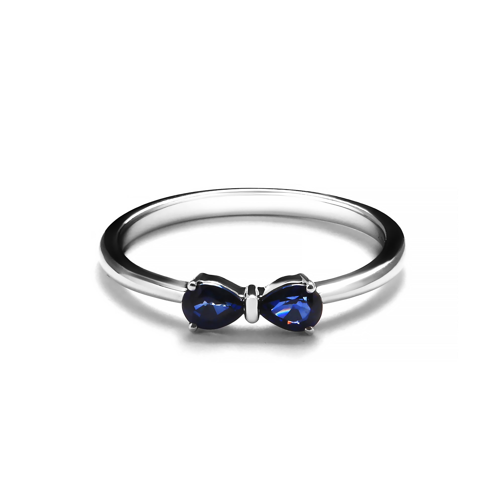 Spark Diamond Ring With Blue Sapphire (P2501310006)