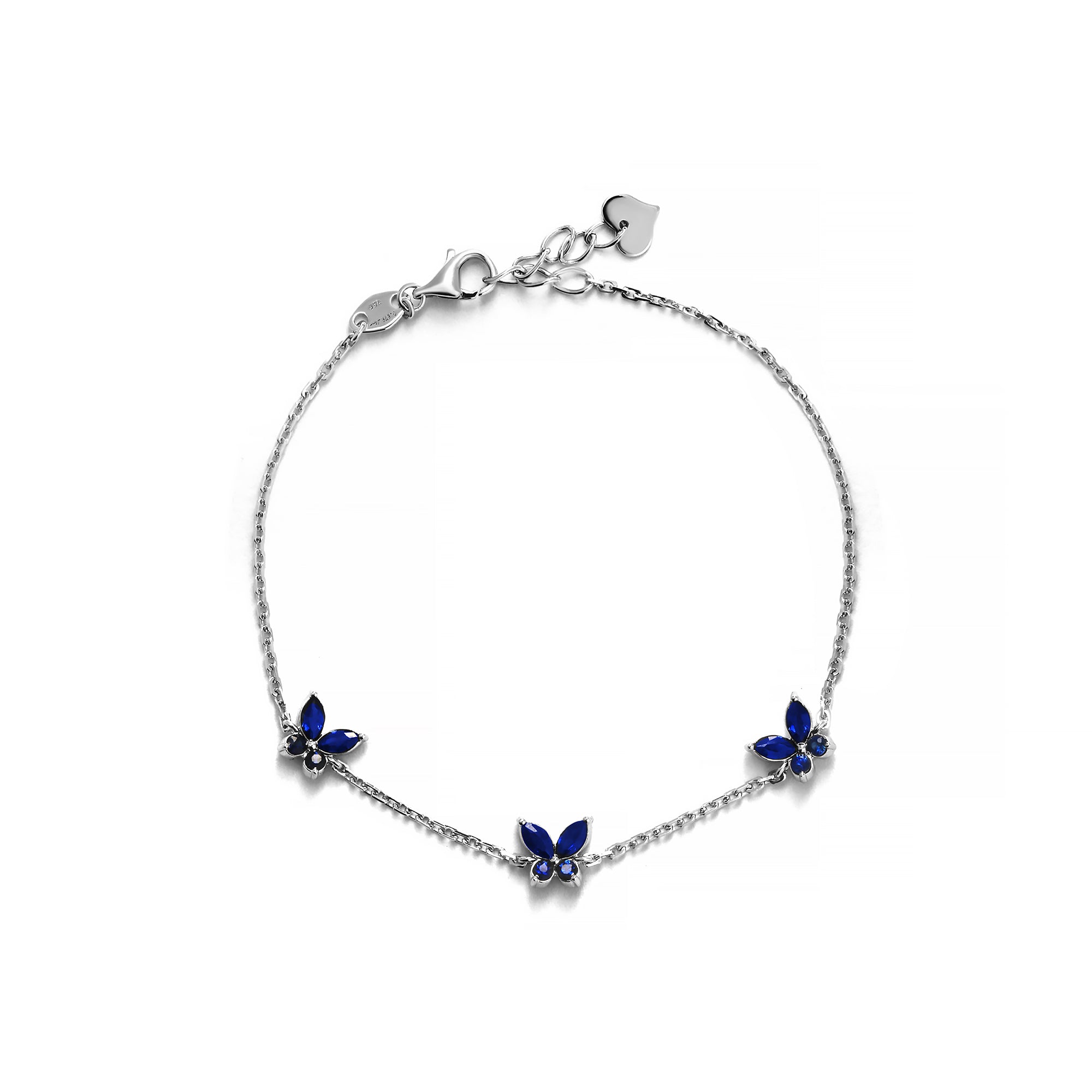 Vynra Diamond Bracelet With Blue Sapphire (D2409170012)