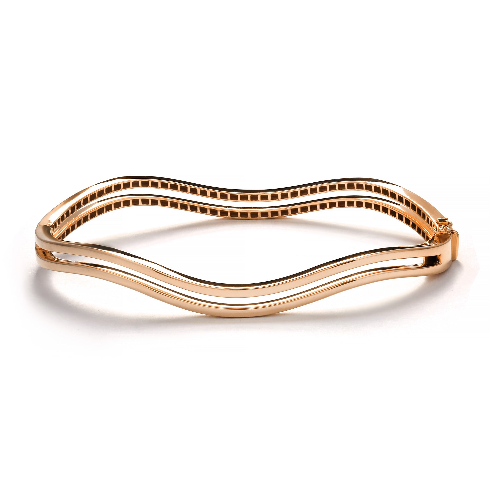 Wavy Gold Bangle Rosegold (C2410220154)