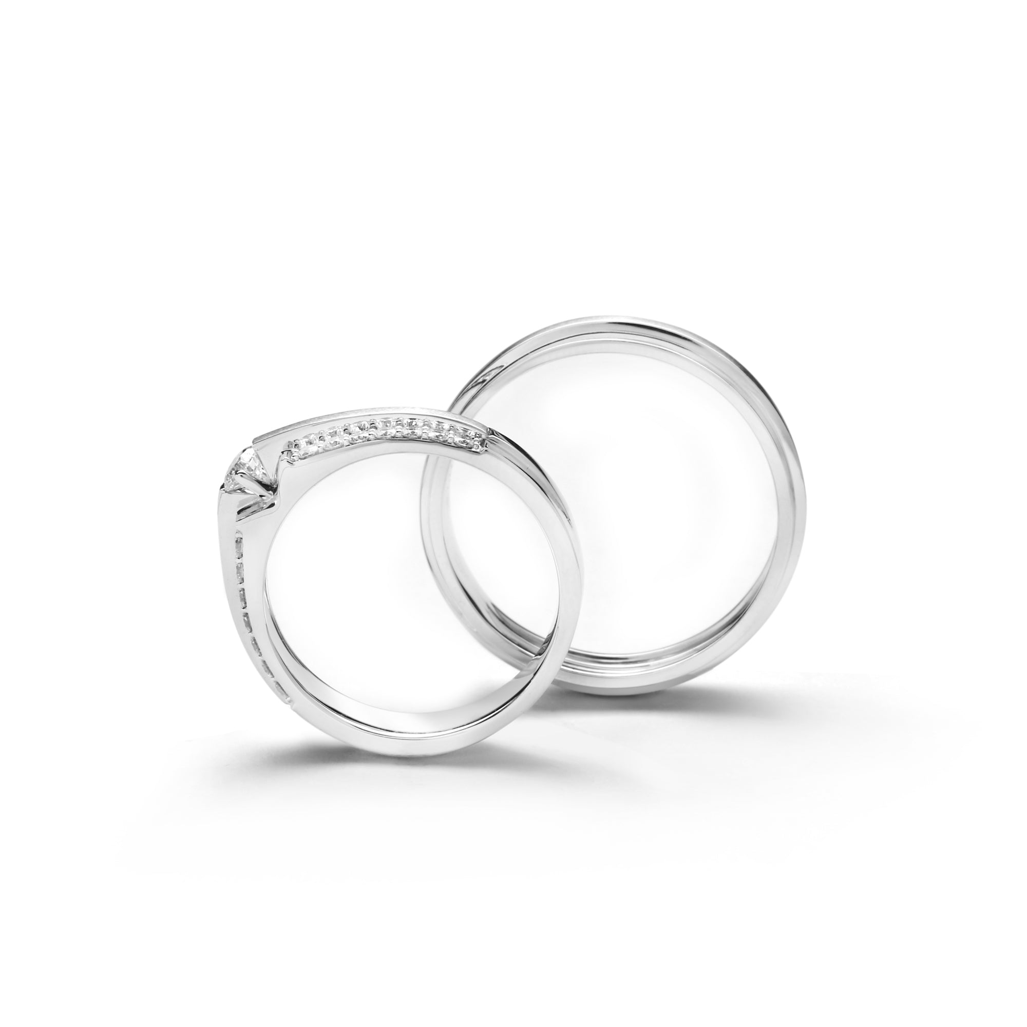 Harriet Diamond Ring & Garret Gold Ring