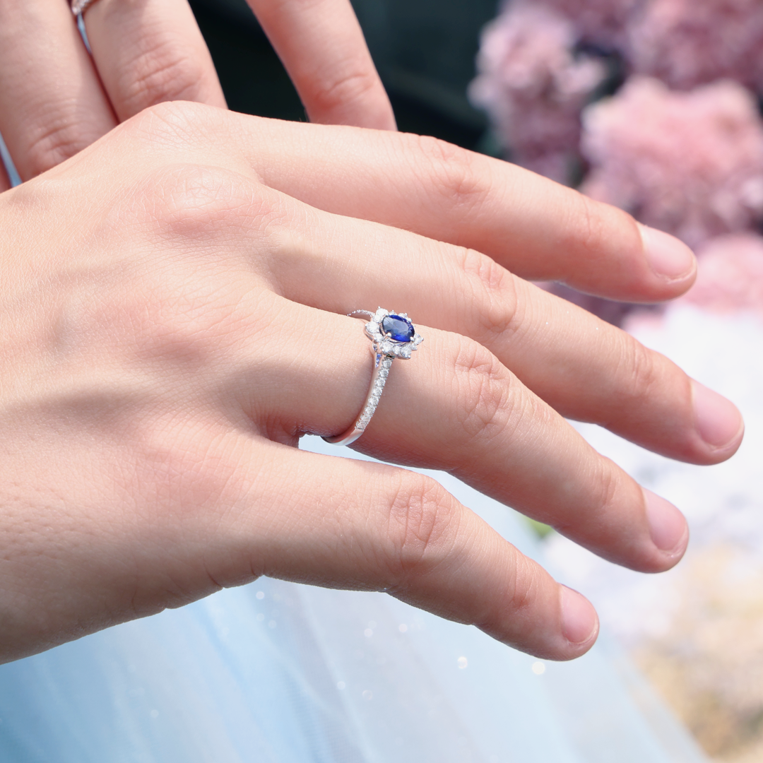 Delacruise Diamond Ring With Sapphire (P2301040006)