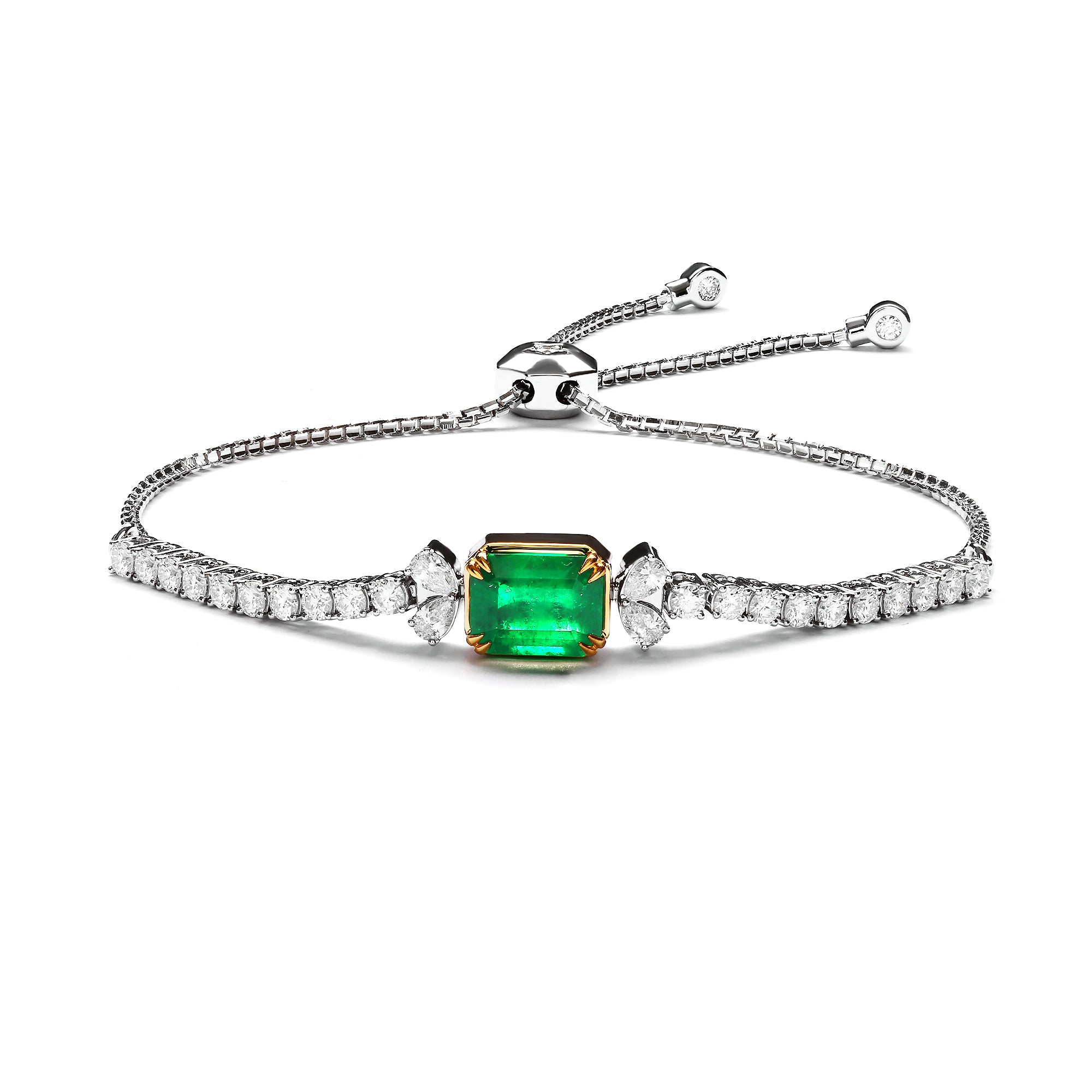 Contessa Diamond Bracelet With Emerald (P2303020007)