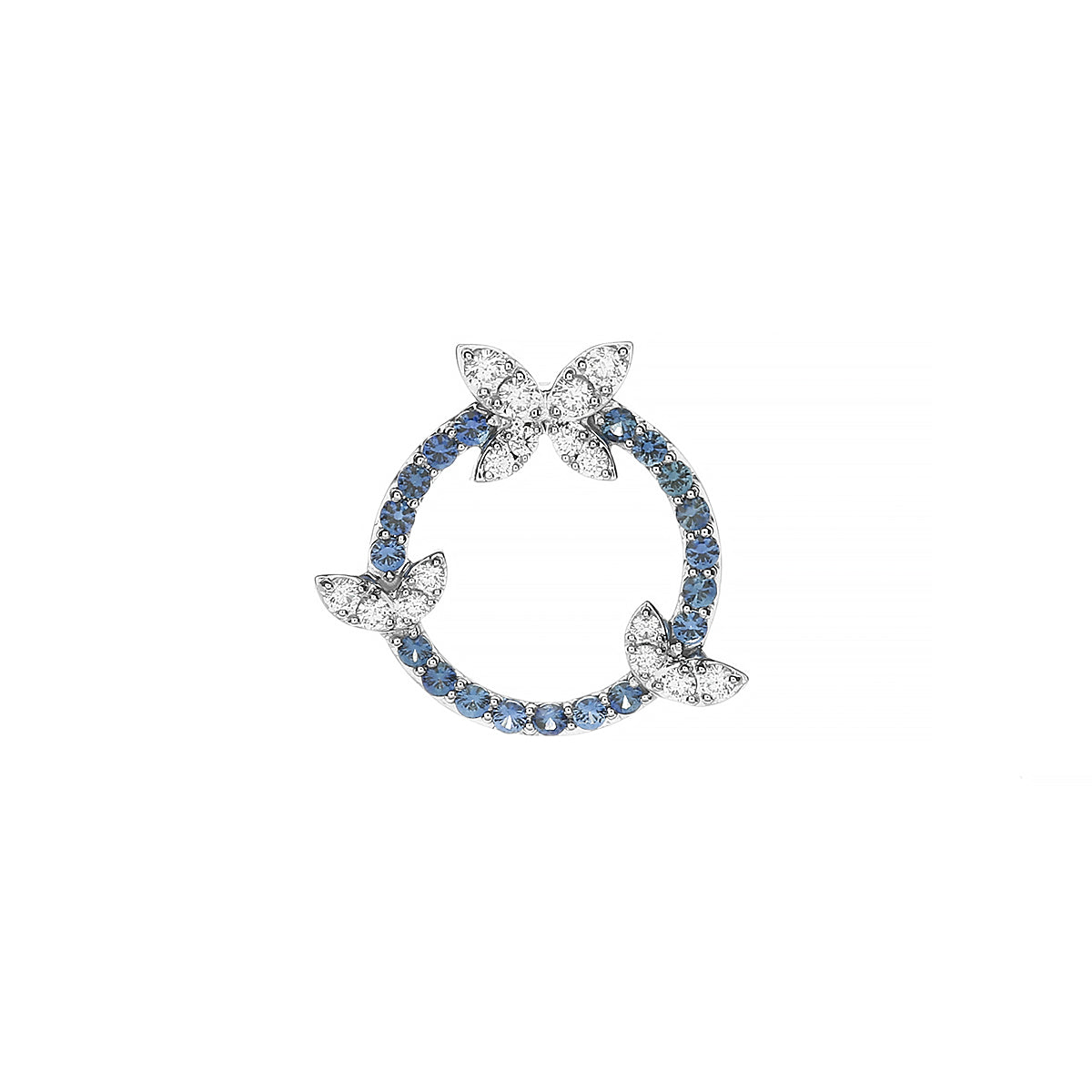 Delphine Diamond Pendant With Blue Sapphire (P2006020375)