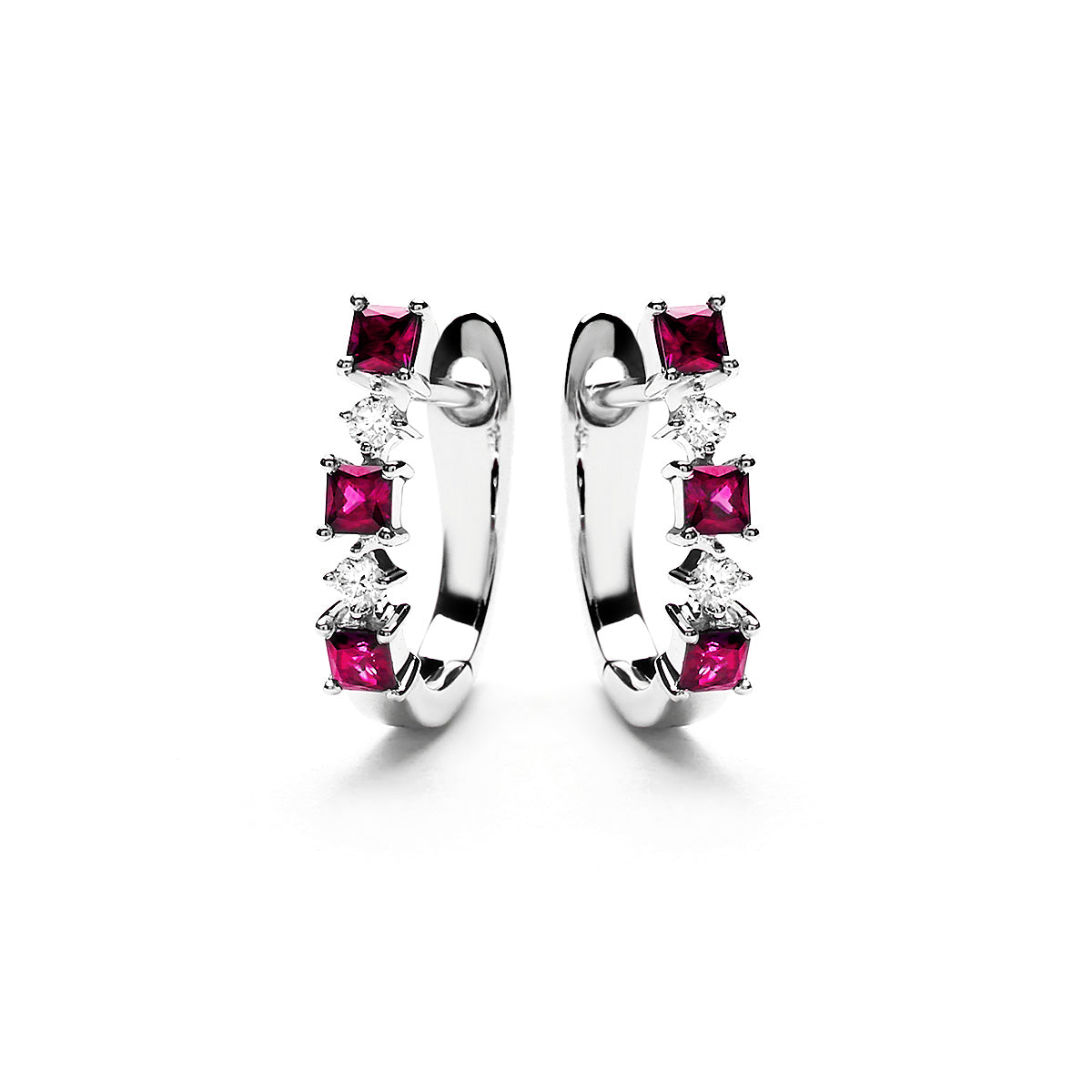 Madeline Diamond Earring With Ruby (P2401040048)