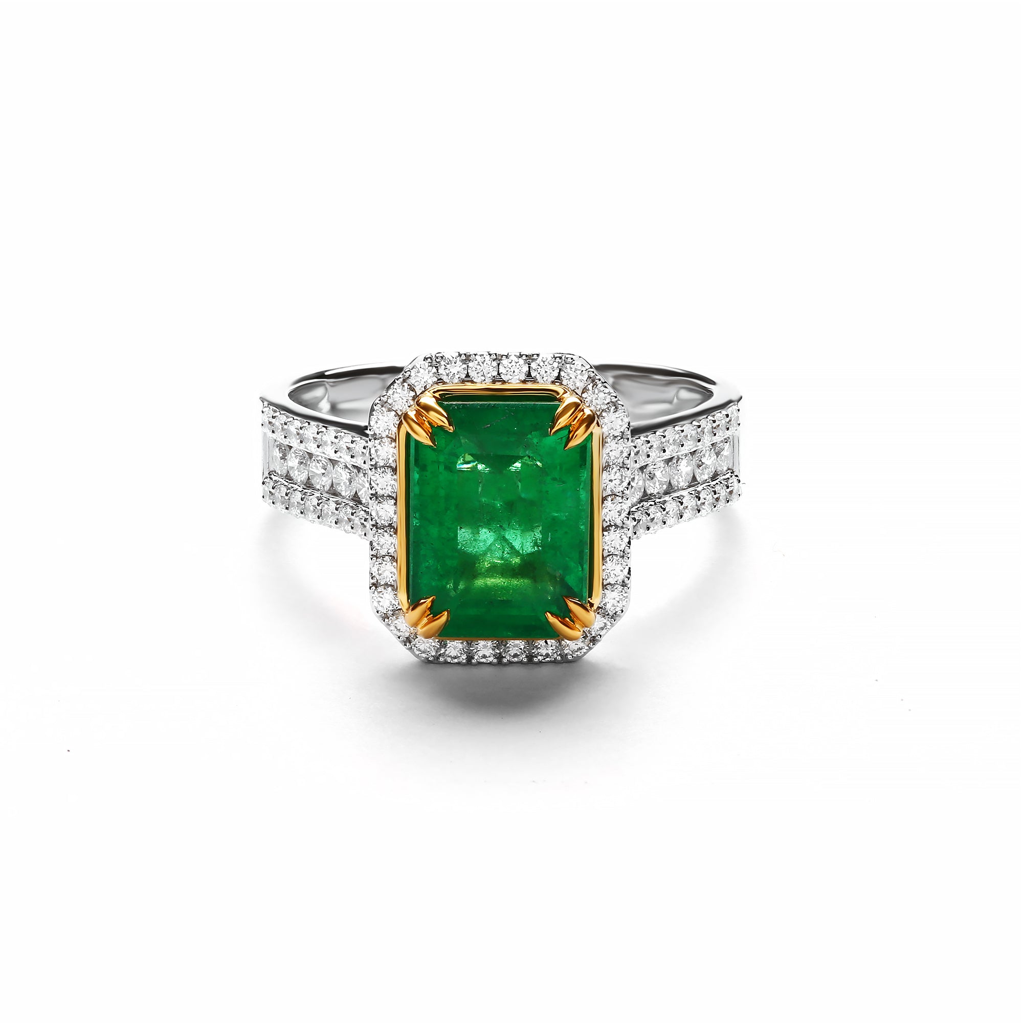 Phoebe Diamond Ring With Emerald (P2303030050)