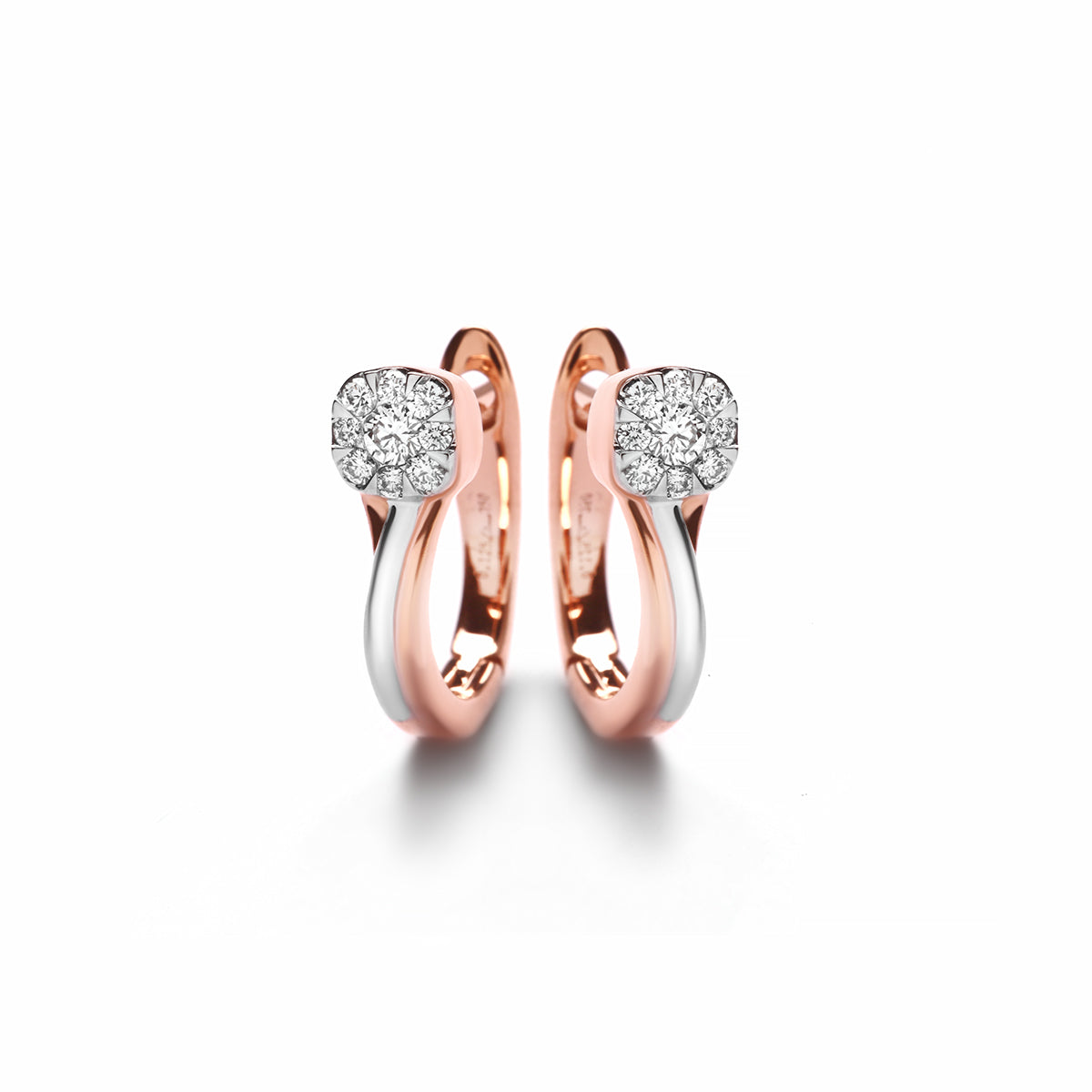 Nadine Twilist Set Two Tone Diamond Earrings (P2005050013)