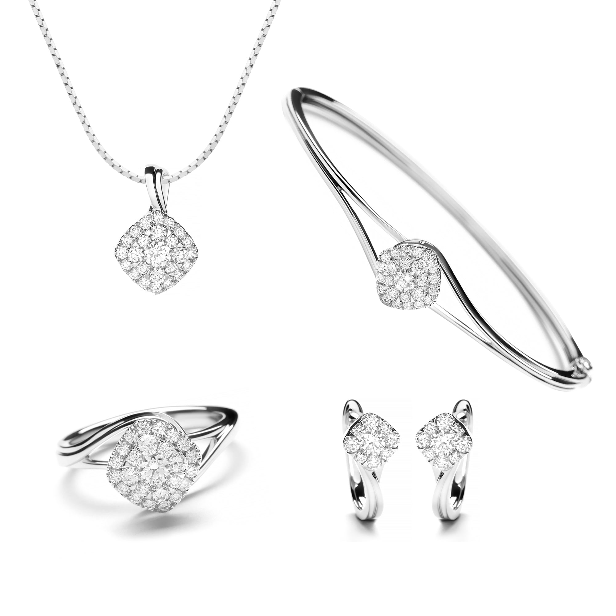 Britany Set Diamond (Champagne)