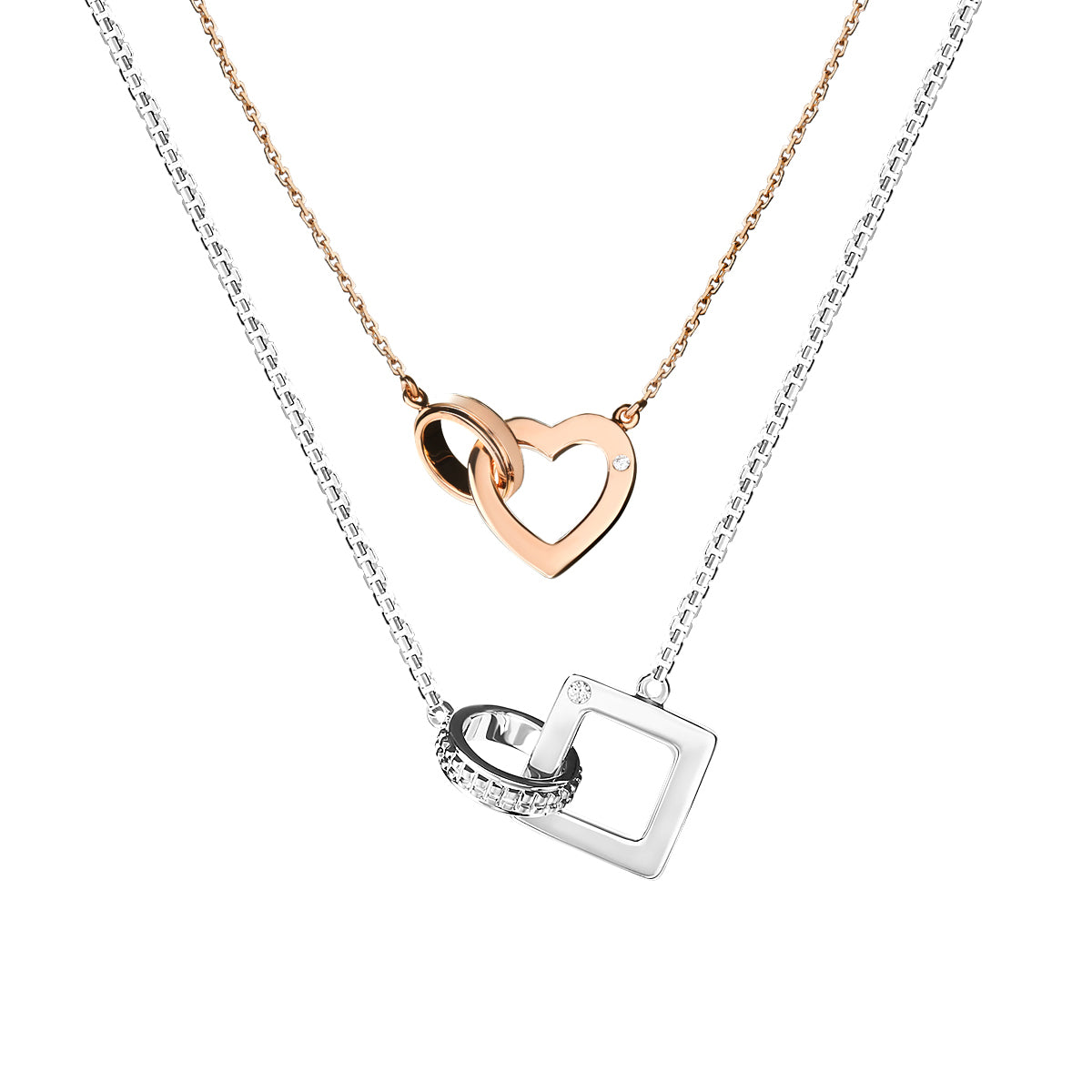 Soulmate Special Couple Pairings Diamond Necklace
