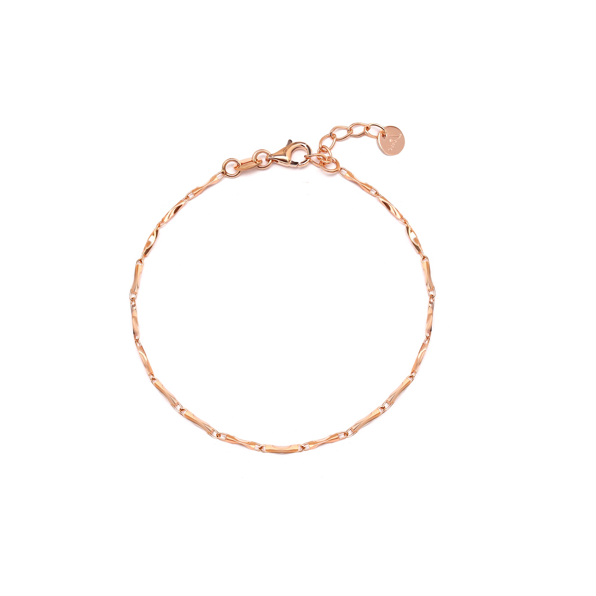 Granoriso Moon Cut Gold Bracelet Chain 18K Rosegold (S2211231053)