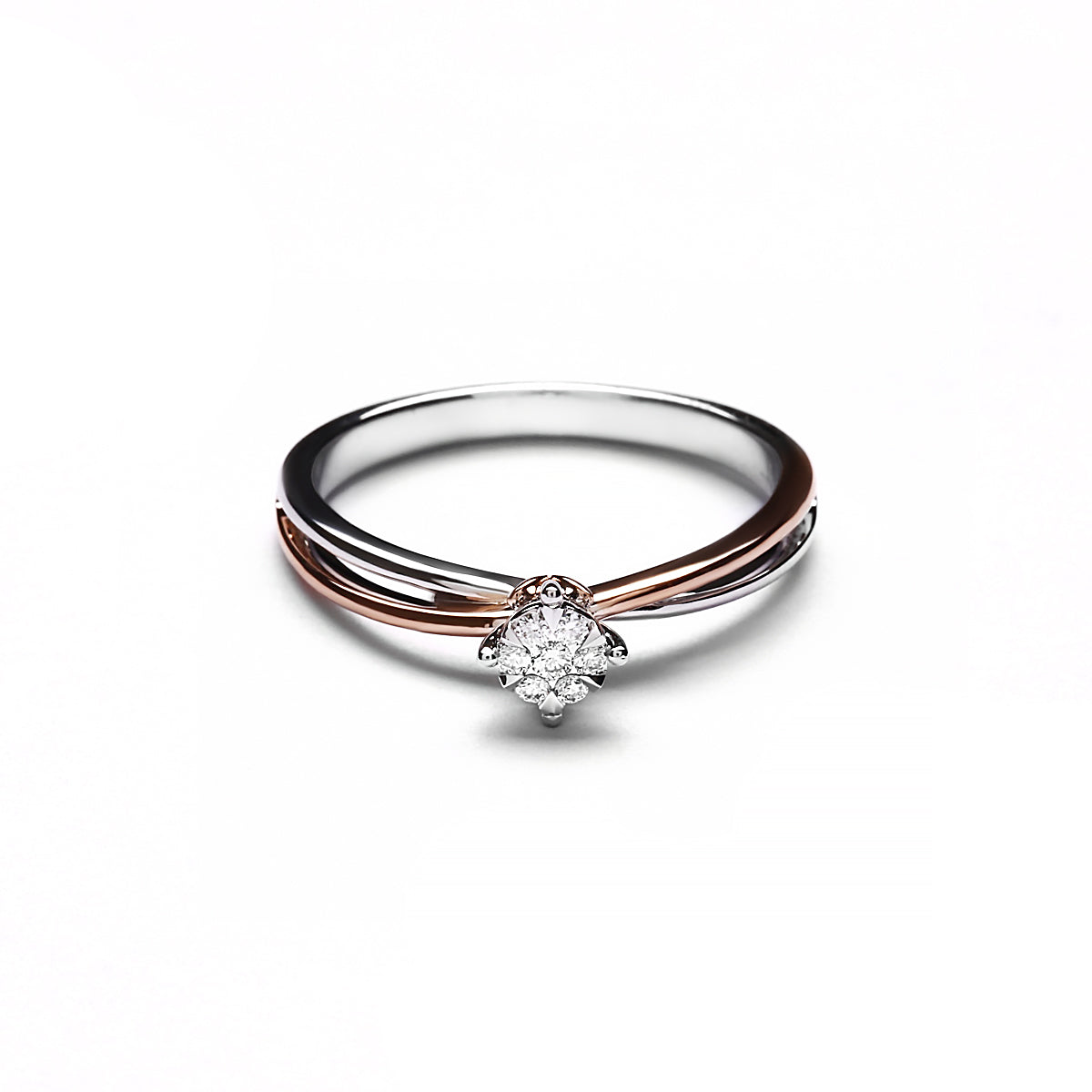 Vanessa Two Tone Diamond Ring (P2107070043)