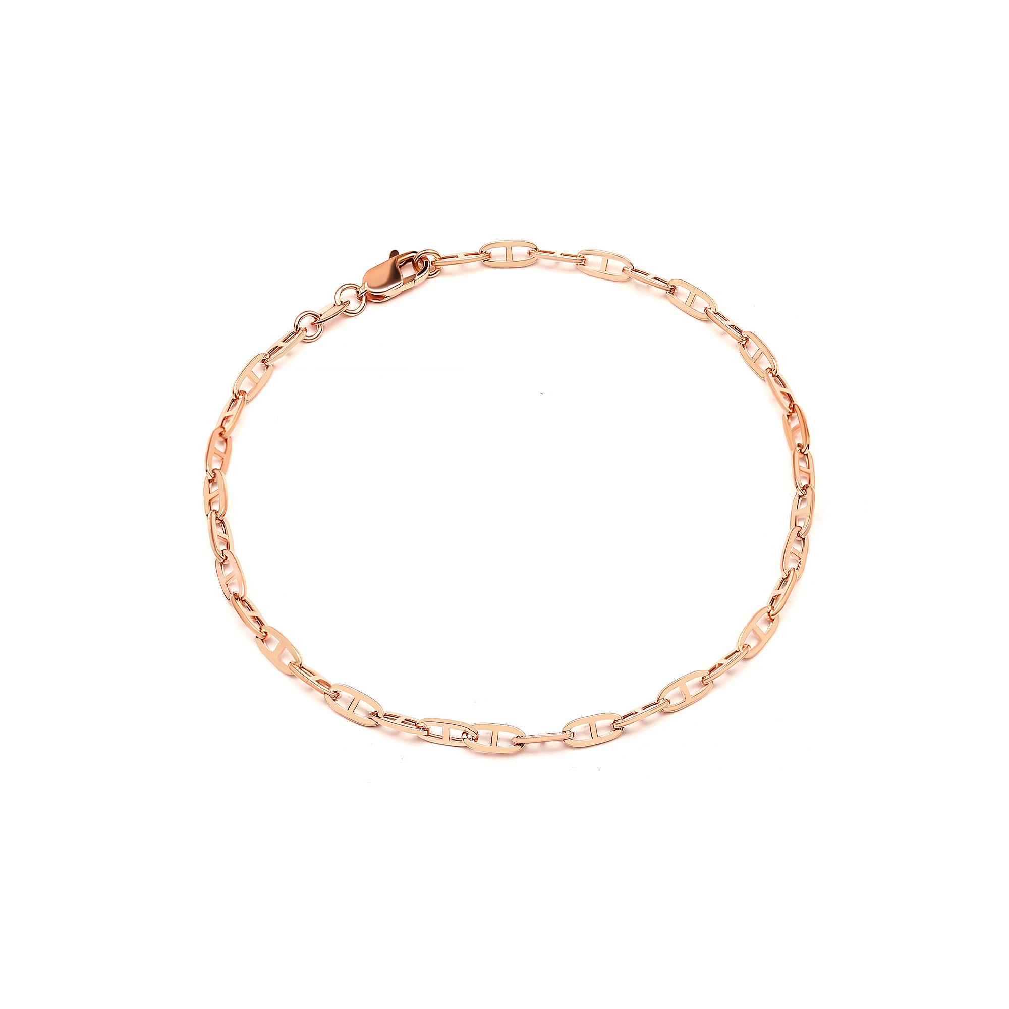 Paper Gold Bracelet Chain 18K Rosegold (S2211220759)