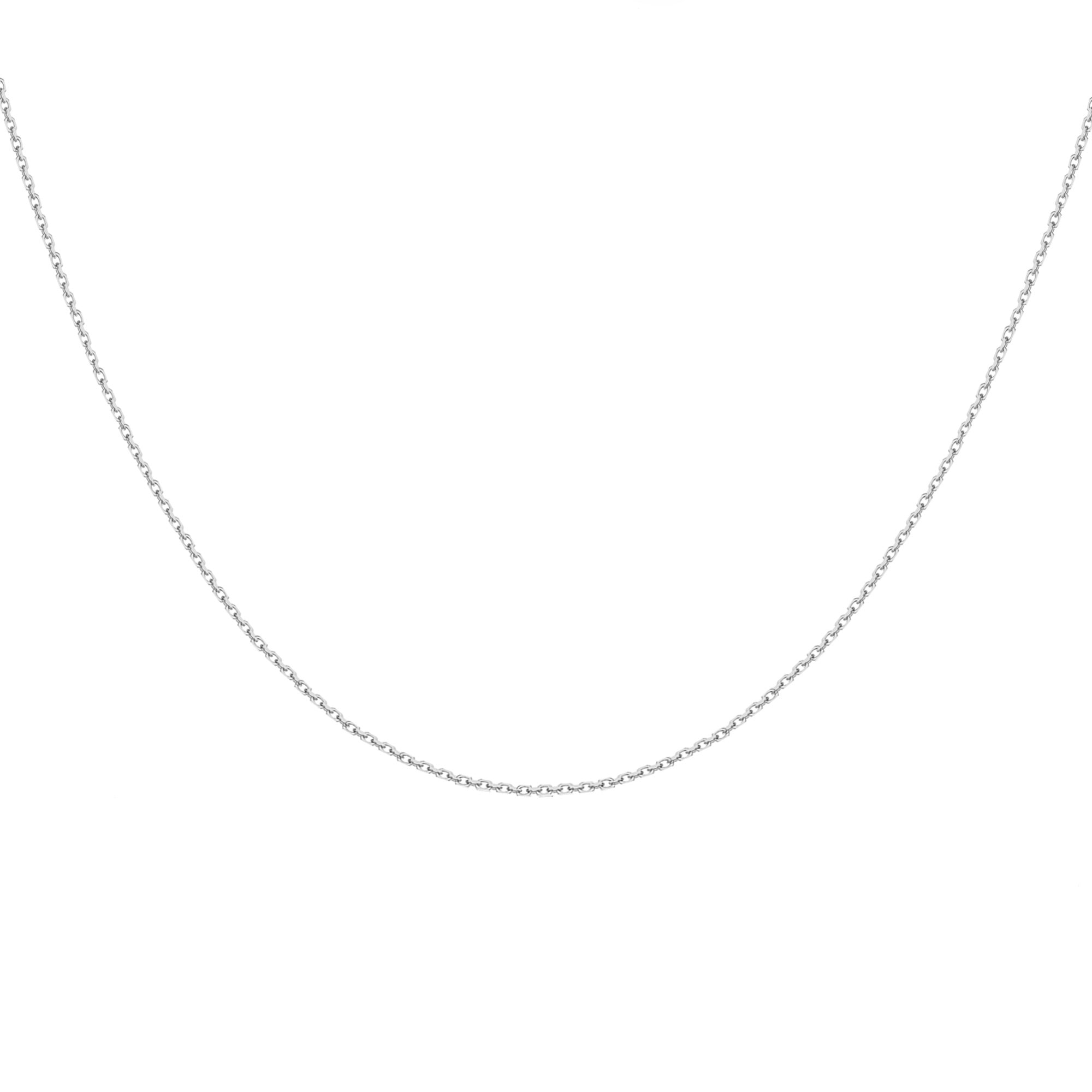 Gold Necklace Chain Cable 18K Whitegold (S2207080001)
