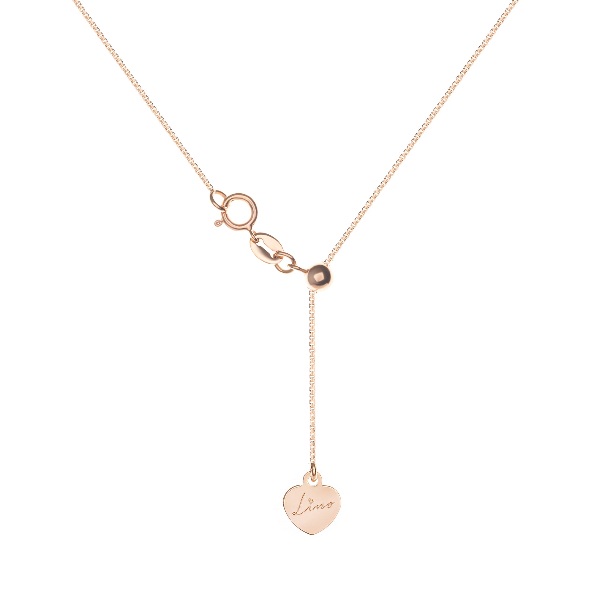 Gold Necklace Chain Concave 18K Rosegold (S2206130096)