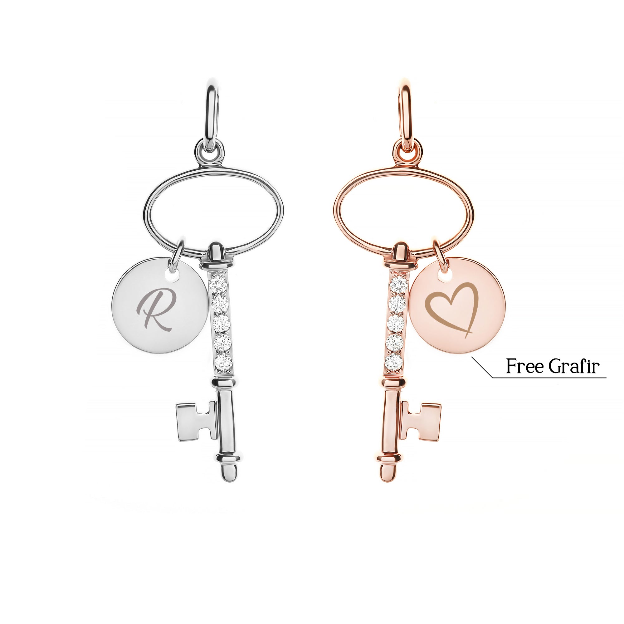 Loyalty Key Diamond Pendant (P2206020006)